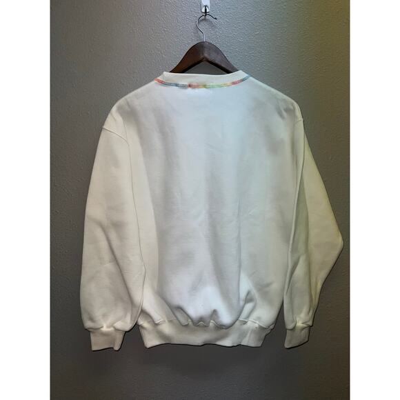 Modigliani Iunior Sweatshirt Italy Spellout Character Multicolor Crewneck Large - Picture 11 of 13